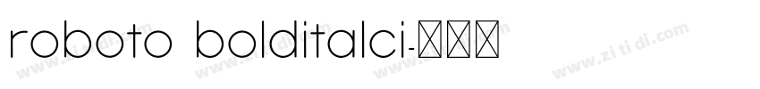 roboto bolditalci字体转换